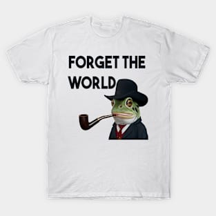 Froggy Philosopher: Pipe-Puffing, Hat-Wearing Sage T-Shirt